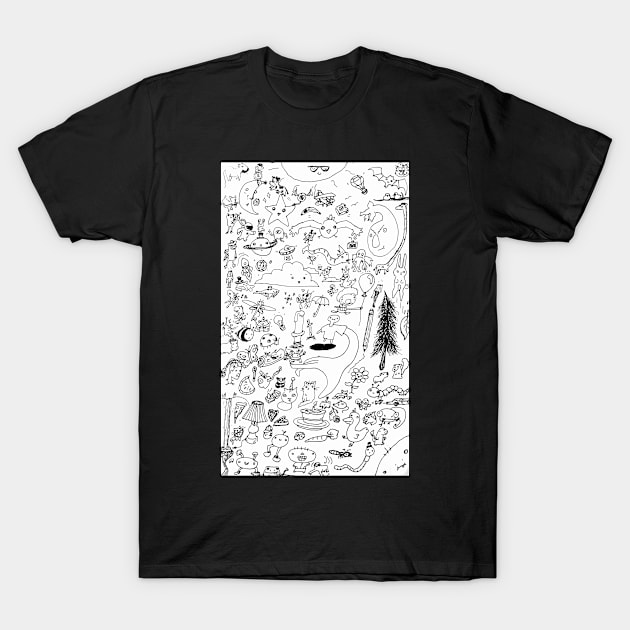 daily doodles page one T-Shirt by plotDriving-NPC